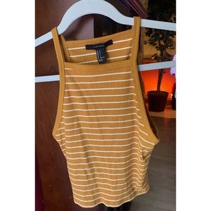 Yellow tank crop top